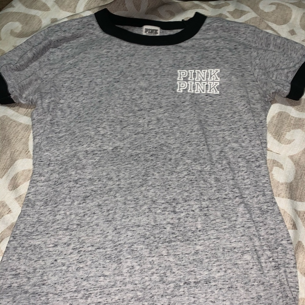pink grey vs lounging shirt